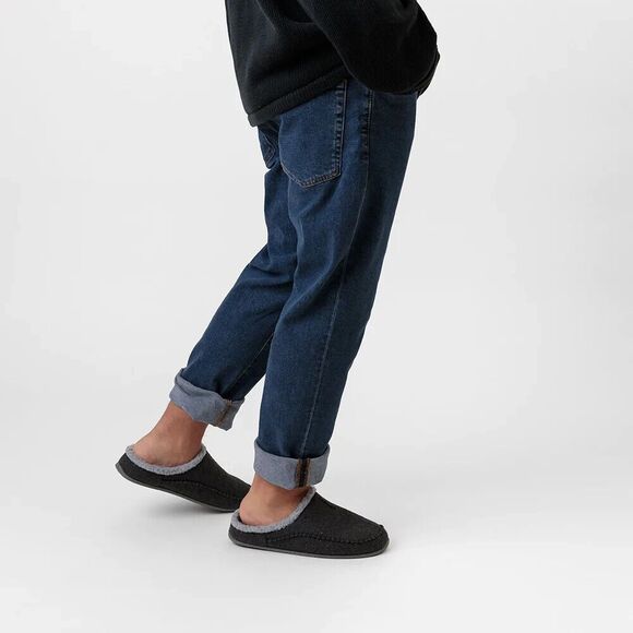 Deer Stags Slipperooz Nordic Slippers Mens 11 M Black Tweed Slip On Shoes NWB - Picture 11 of 11